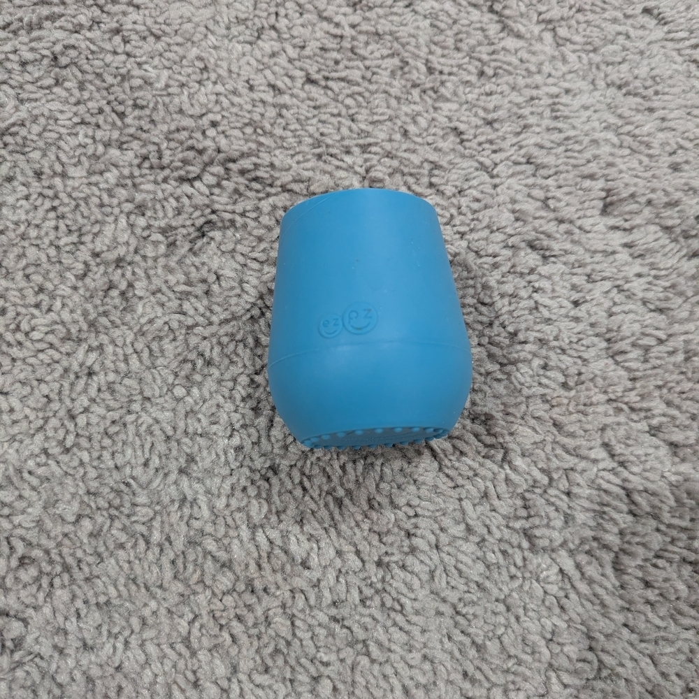 EzPz Blue Silicone Baby Cup